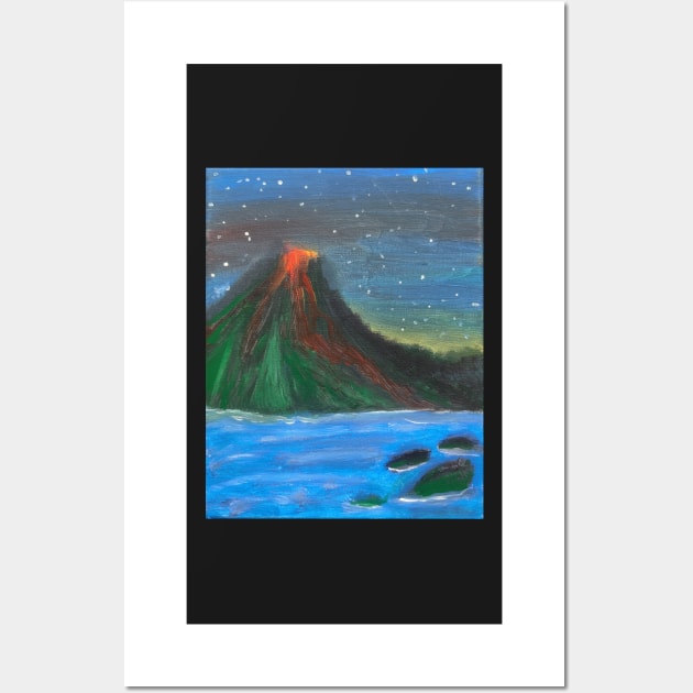 Hawaii Volcano Eruption Wall Art by Spiritjay